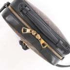 Louis Vuitton Saintonge Monogram Canvas Crossbody Bag in Brown x Black M43555