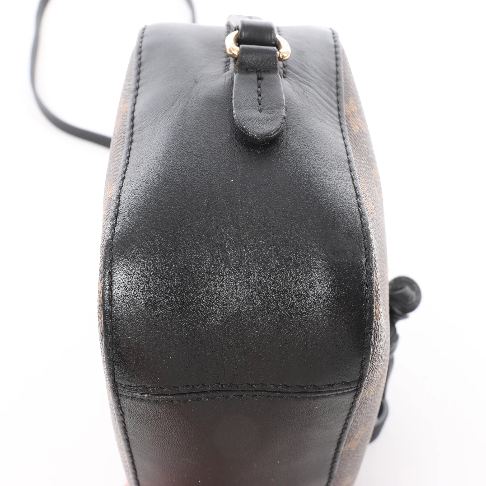 Louis Vuitton Saintonge Monogram Canvas Crossbody Bag in Brown x Black M43555