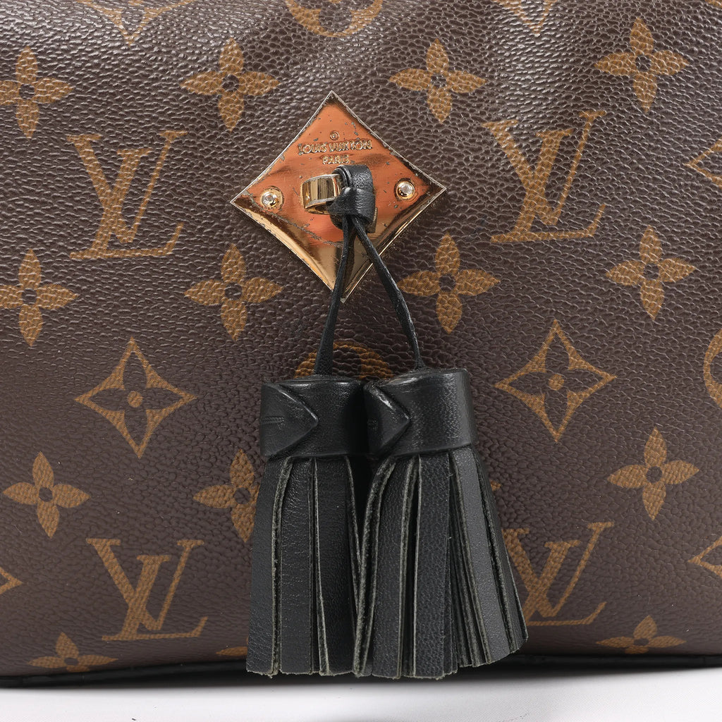 Louis Vuitton Saintonge Monogram Canvas Crossbody Bag in Brown x Black M43555