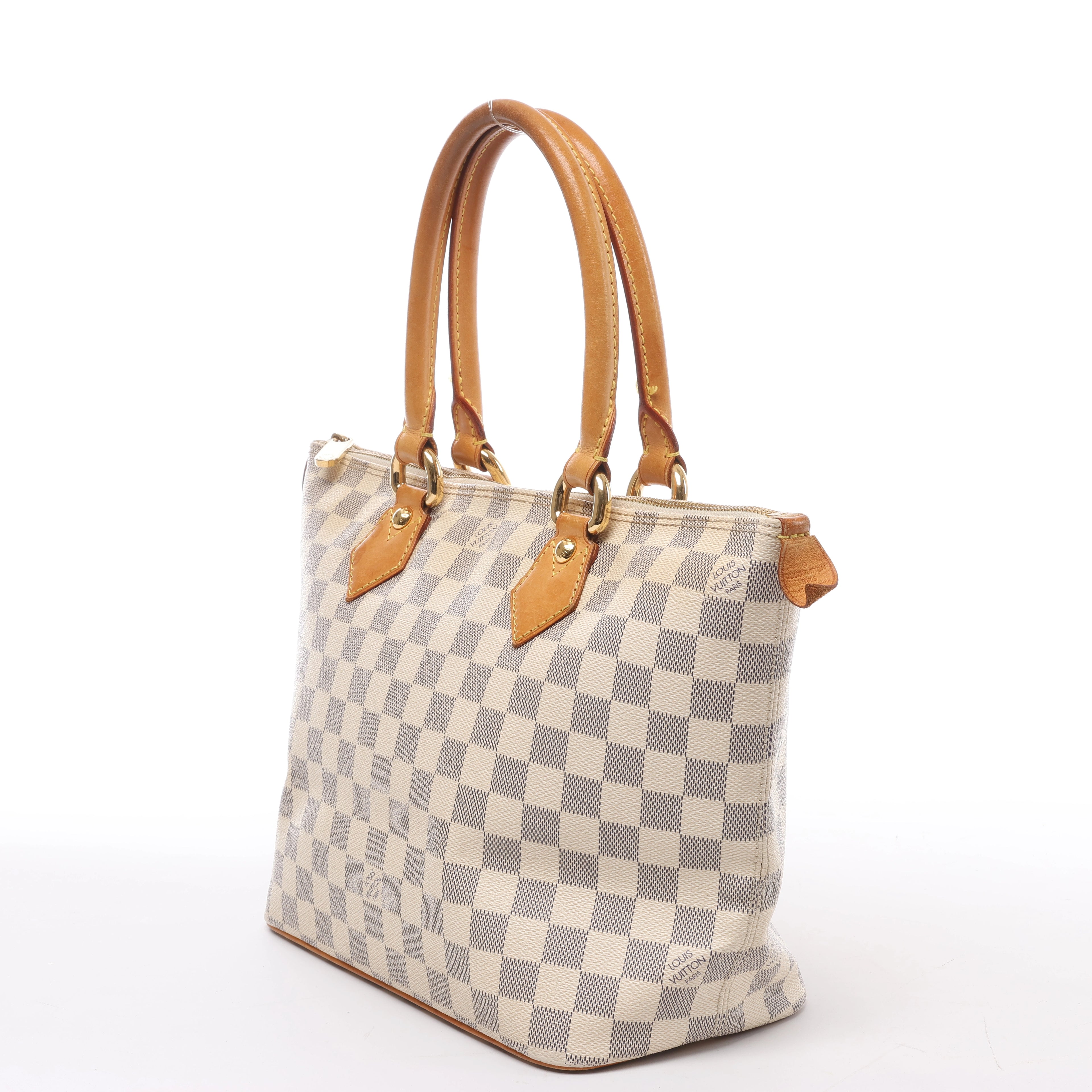 Louis Vuitton Saleya PM Damier Azur Shoulder Bag in Beige N51186