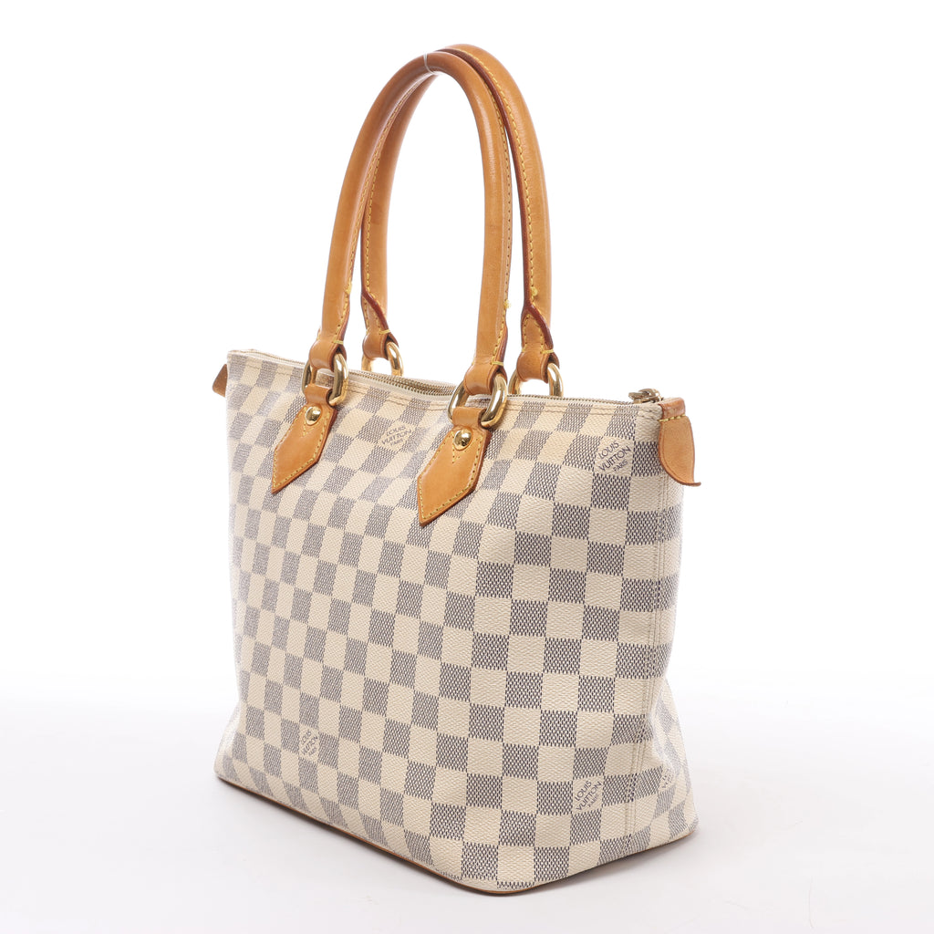 Louis Vuitton Saleya PM Damier Azur Shoulder Bag in Beige N51186