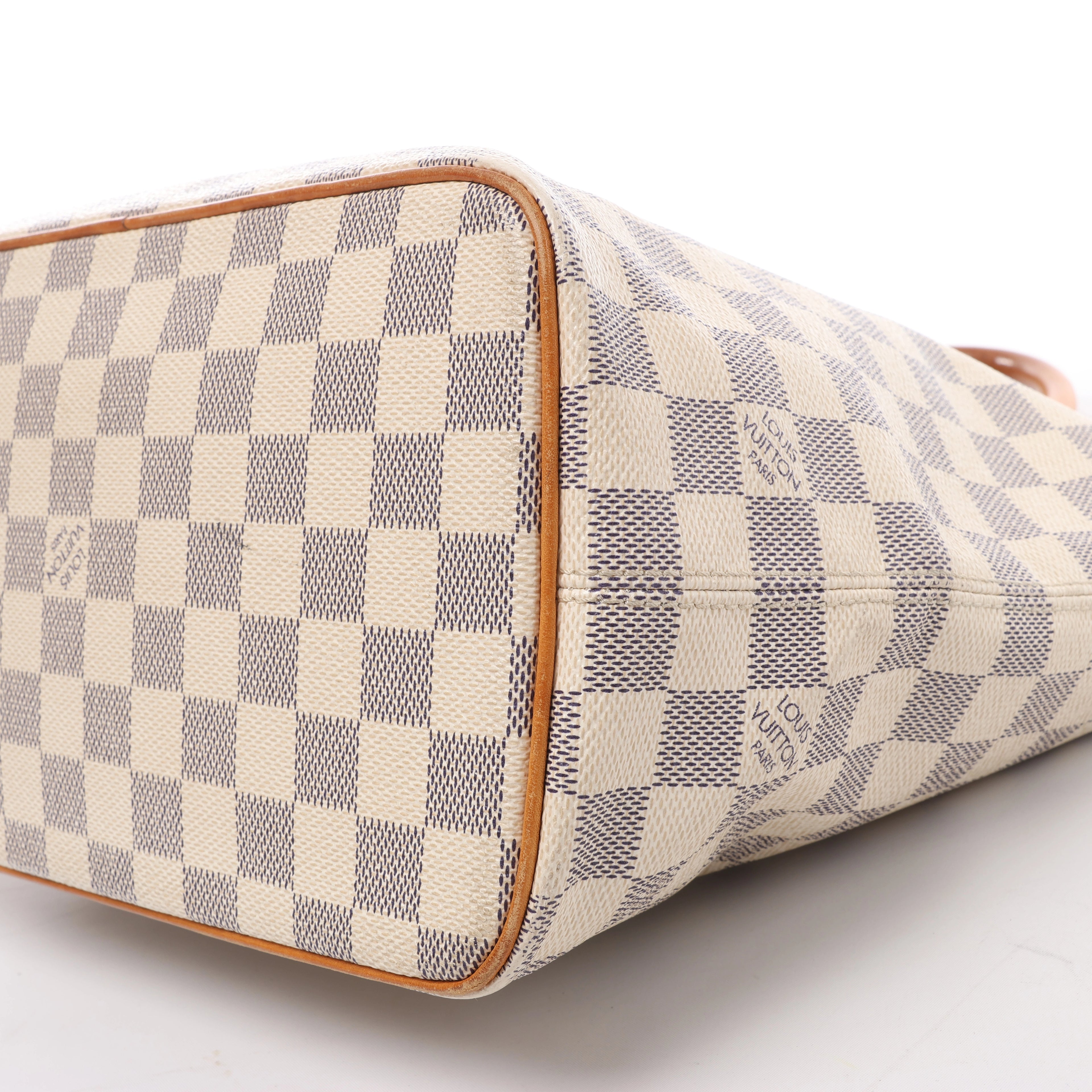 Louis Vuitton Saleya PM Damier Azur Shoulder Bag in Beige N51186