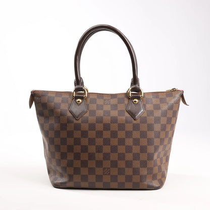 Louis Vuitton Damier Ebene Saleya PM Handbag in Brown N51183
