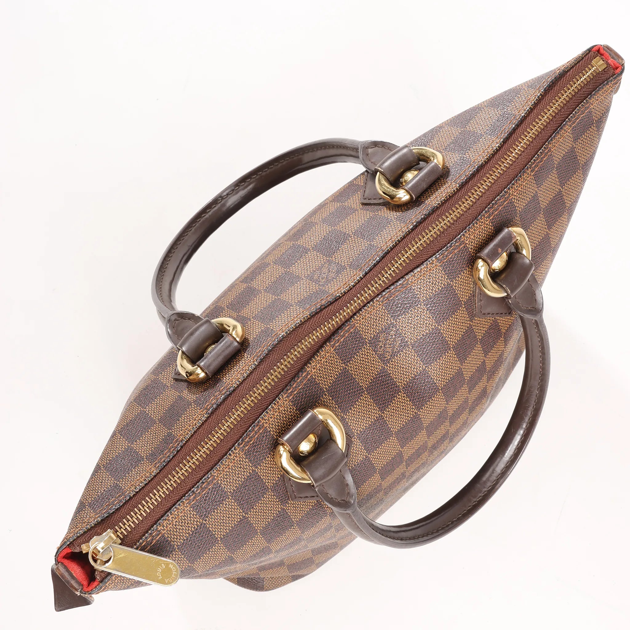 Louis Vuitton Damier Ebene Saleya PM Handbag in Brown N51183