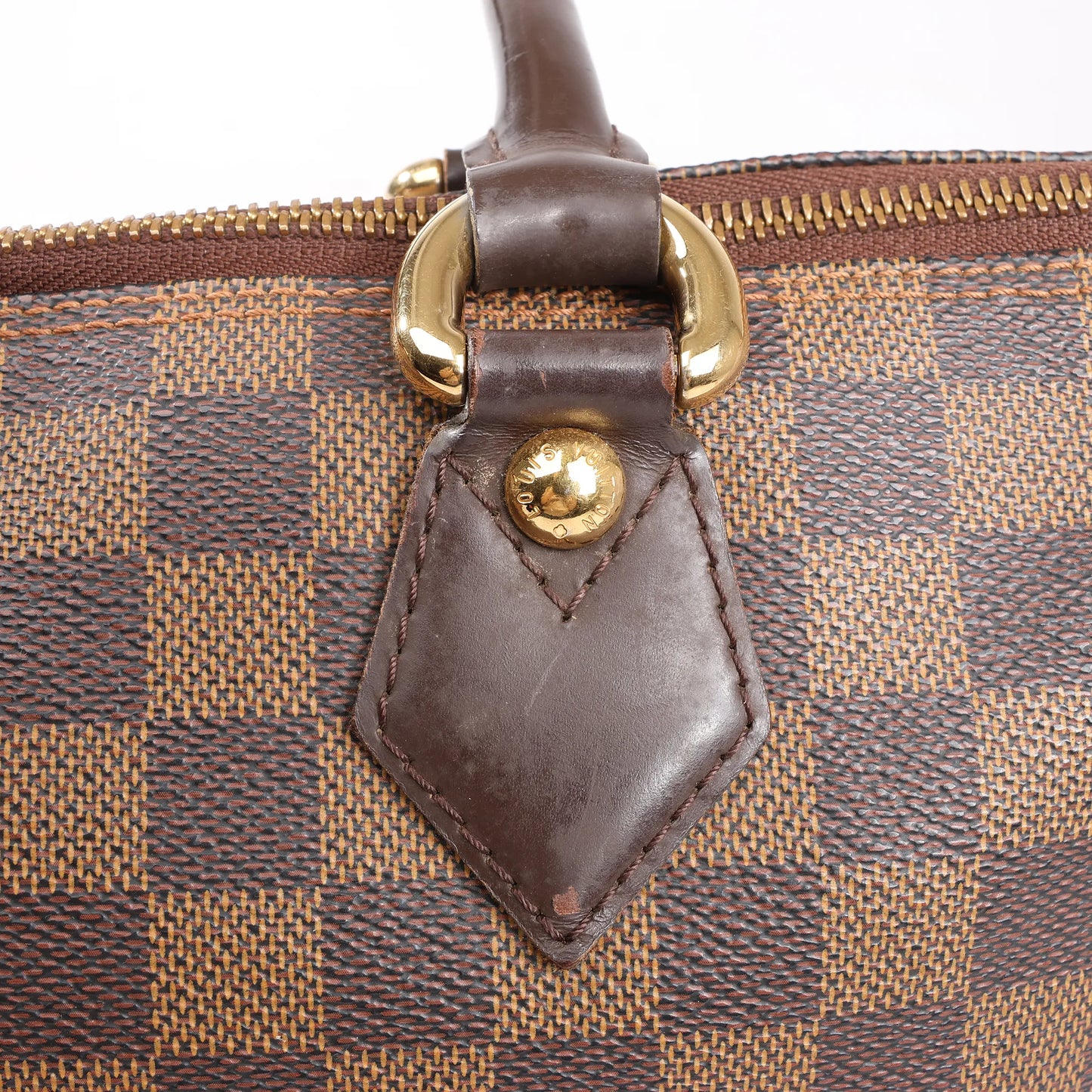 Louis Vuitton Damier Ebene Saleya PM Handbag in Brown N51183