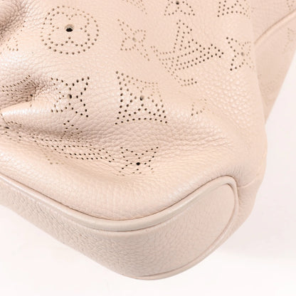 Louis Vuitton Selene MM Monogram Mahina Leather Shoulder Bag in Beige M97141