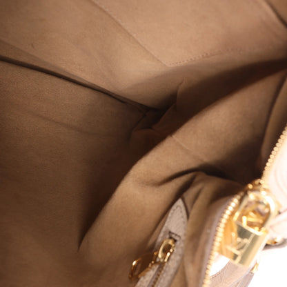 Louis Vuitton Selene MM Monogram Mahina Leather Shoulder Bag in Beige M97141