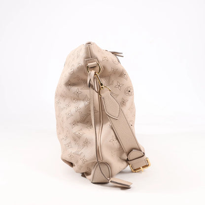 Louis Vuitton Selene MM Monogram Mahina Leather Shoulder Bag in Beige M97141