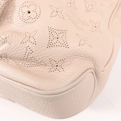 Louis Vuitton Selene MM Monogram Mahina Leather Shoulder Bag in Beige M97141