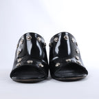 Louis Vuitton Silhouette Patent Mules in Black BR1211, Size EU 37