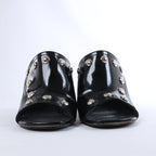 Louis Vuitton Silhouette Patent Mules in Black BR1211, Size EU 37