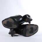 Louis Vuitton Silhouette Patent Mules in Black BR1211, Size EU 37