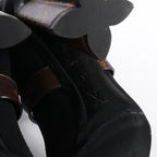 Botines Louis Vuitton Silhouette Lines de charol en negro BR0137, talla 37.5 EU