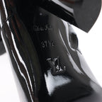 Louis Vuitton Silhouette Lines Patent Leather Ankle Boots in Black BR0137, Size 37.5 EU