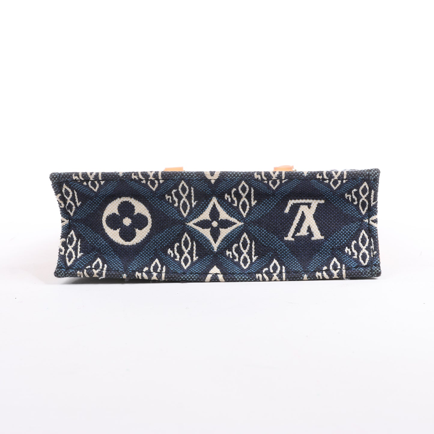 Louis Vuitton Since1854 Petit Sac Plat 2Way Handtasche Blau x Beige M80288