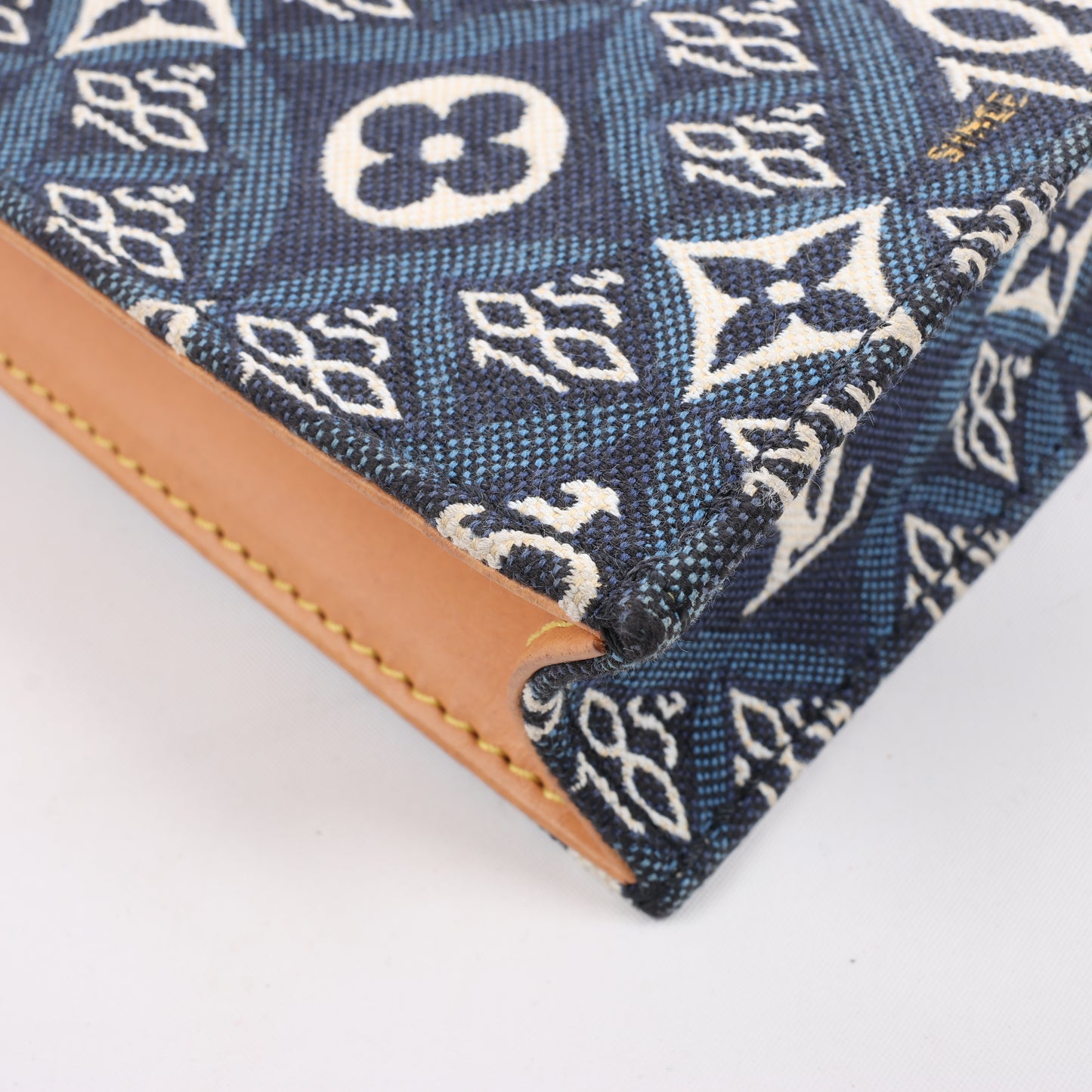 Louis Vuitton Since1854 Petit Sac Plat 2Way Handtasche Blau x Beige M80288