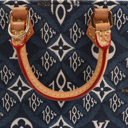 Louis Vuitton Since1854 Petit Sac Plat 2Way Handtasche Blau x Beige M80288