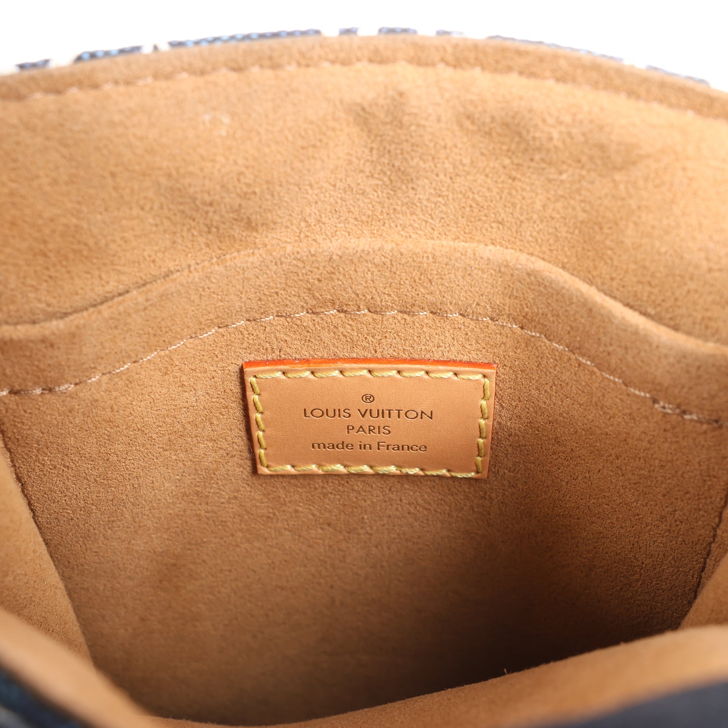 Louis Vuitton Since1854 Petit Sac Plat 2Way Handtasche Blau x Beige M80288