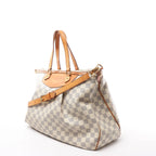 Louis Vuitton Siracusa GM Damier Azur 2Way Handbag in Beige N41111