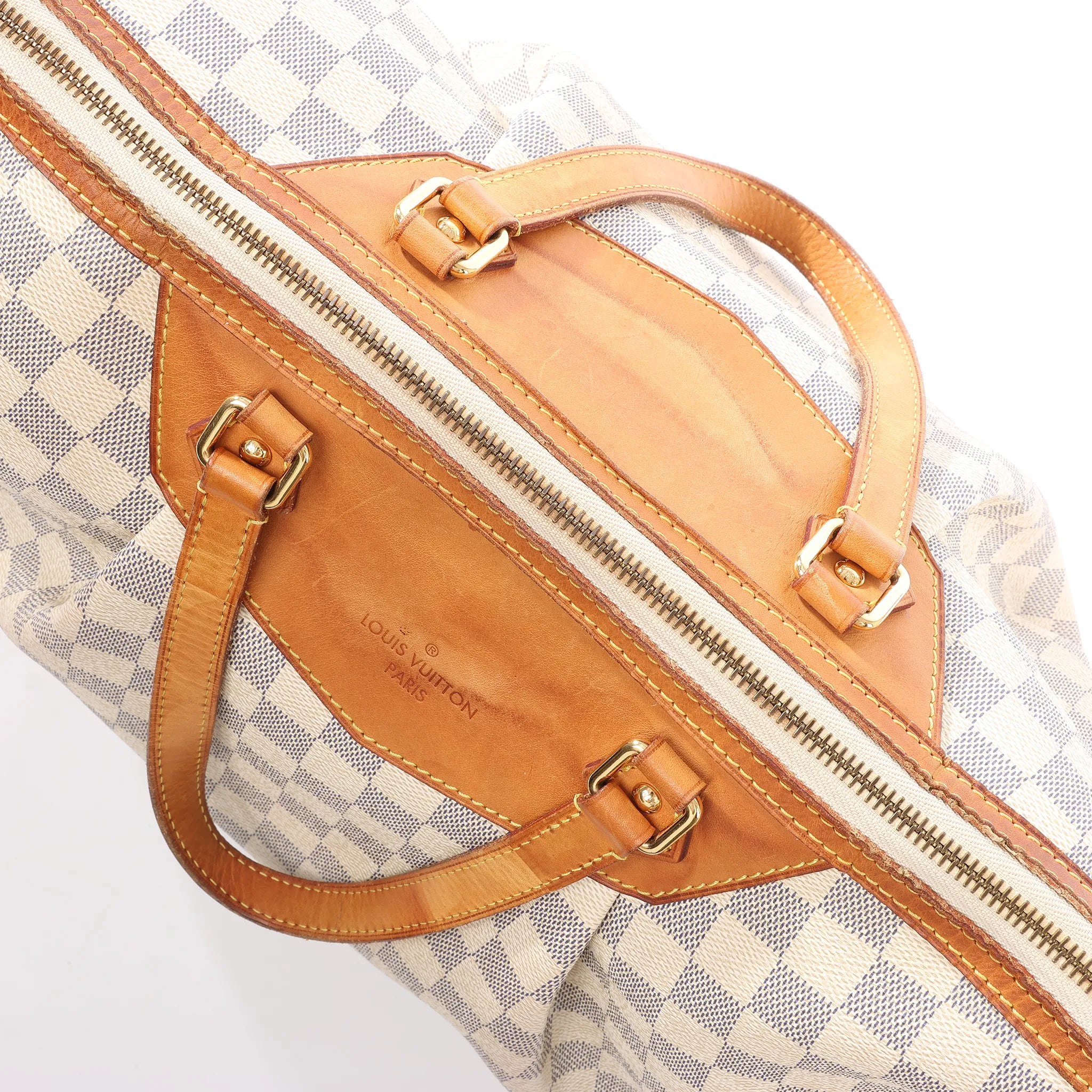 Louis Vuitton Siracusa GM Damier Azur 2Way Handbag in Beige N41111