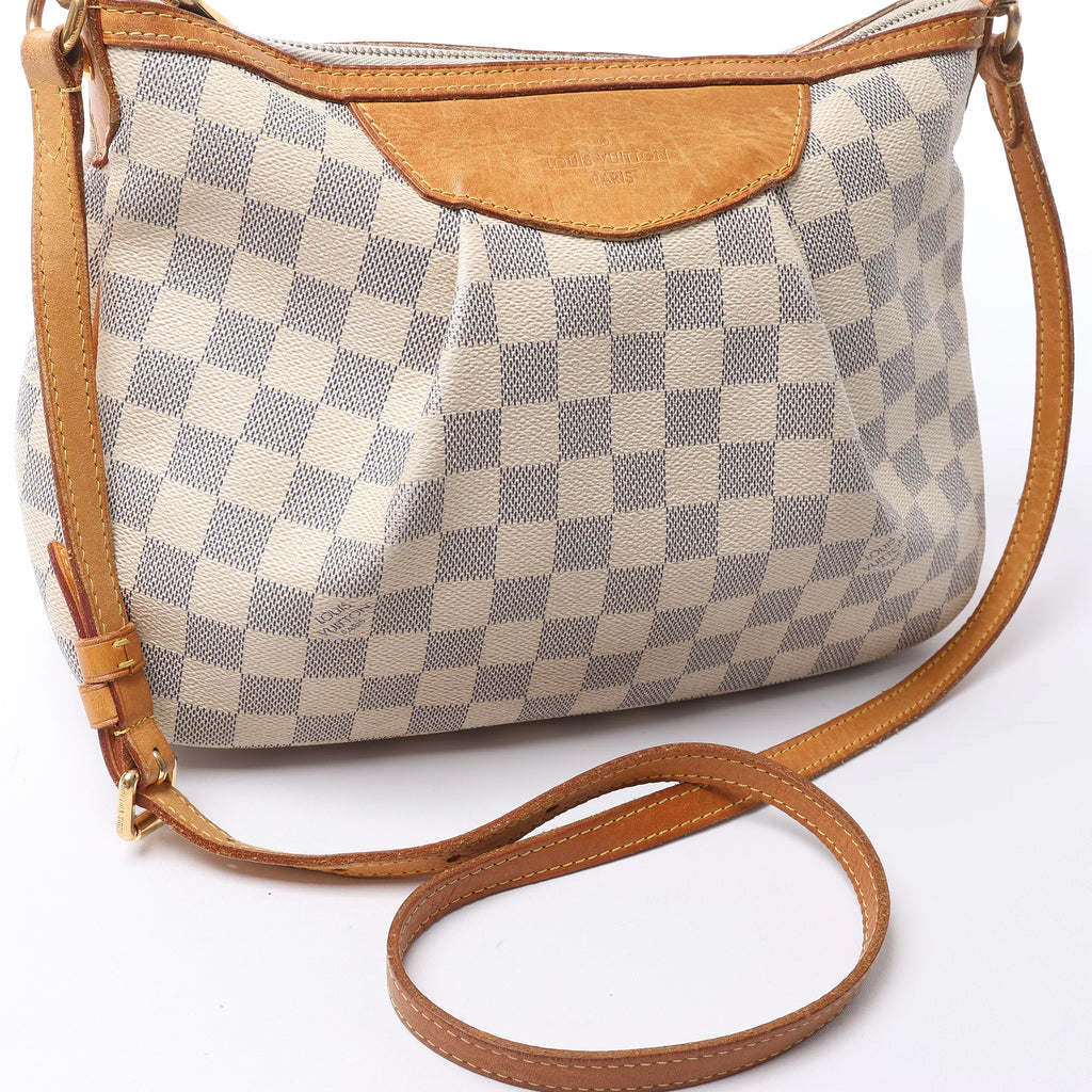 Louis Vuitton Siracusa PM Damier Azur 2Way Crossbody Bag in Beige N41113