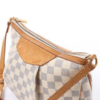 Louis Vuitton Siracusa PM Damier Azur 2Way Crossbody Bag in Beige N41113