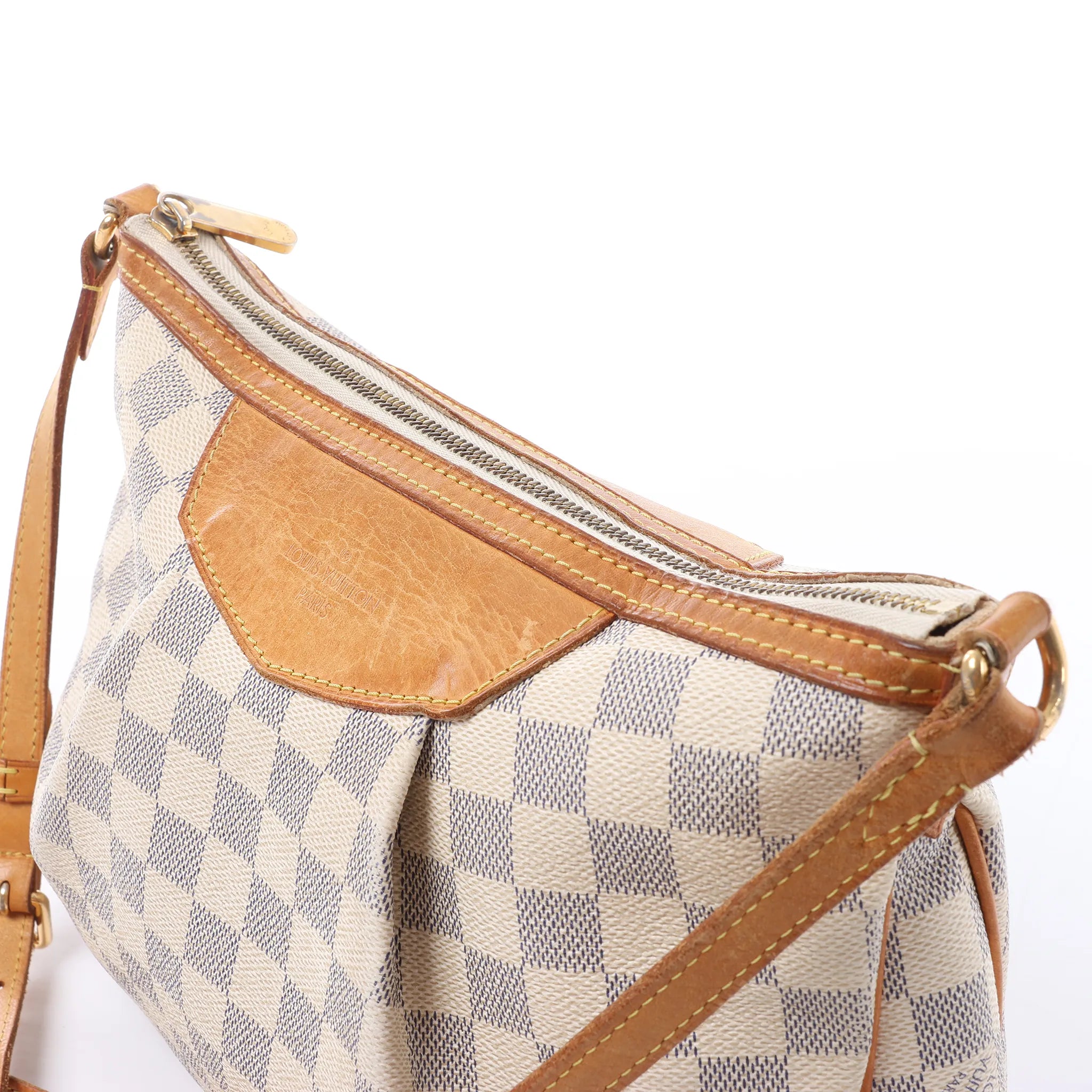 Louis Vuitton Siracusa PM Damier Azur 2Way Crossbody Bag in Beige N41113