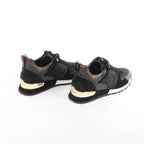 Louis Vuitton Runaway line 21 years Mesh x Leather Sneakers in Black, Size 40 EU