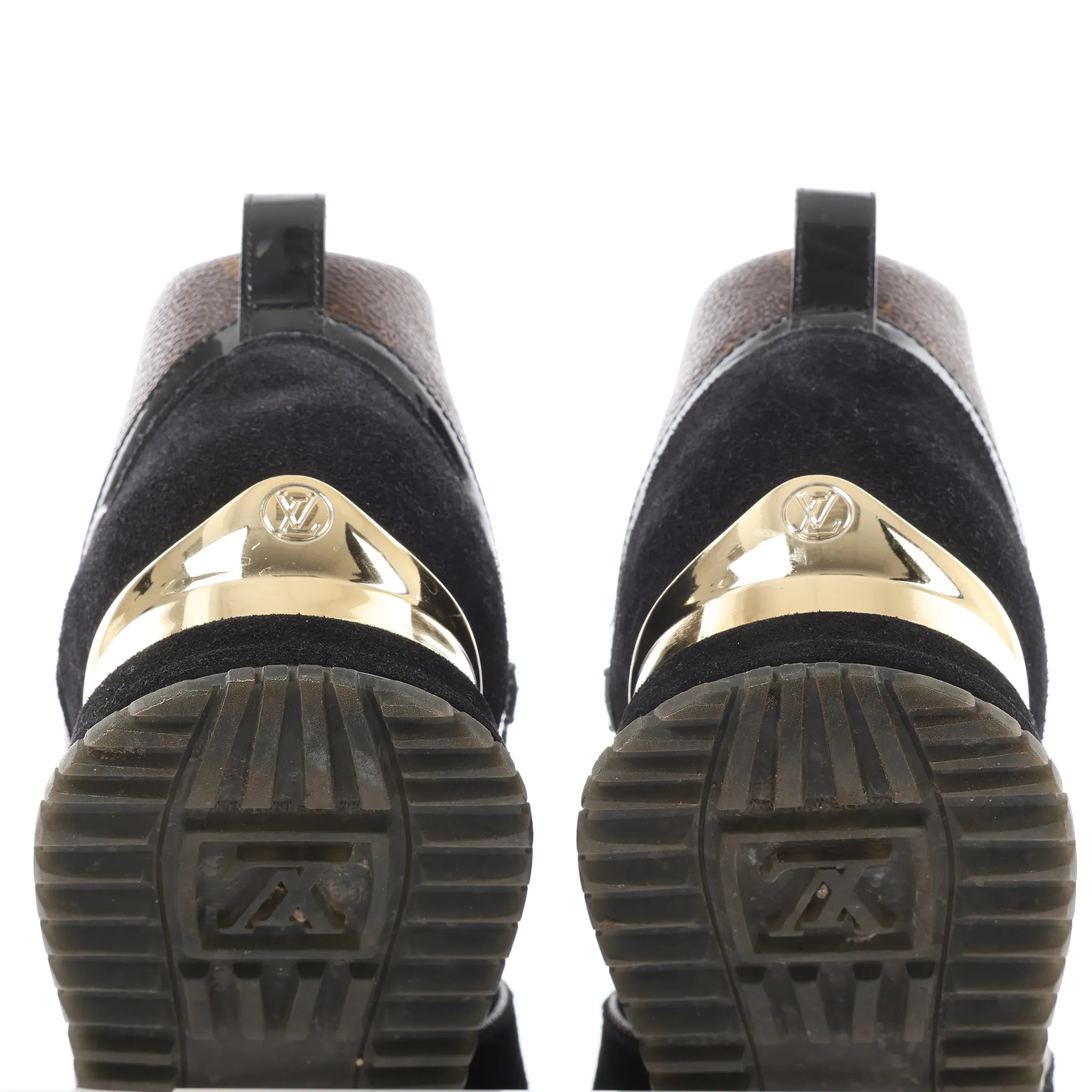 Louis Vuitton Runaway line 21 years Mesh x Leather Sneakers in Black, Size 40 EU