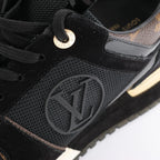 Louis Vuitton Runaway line 21 years Mesh x Leather Sneakers in Black, Size 40 EU
