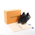Louis Vuitton Runaway line 21 years Mesh x Leather Sneakers in Black, Size 40 EU