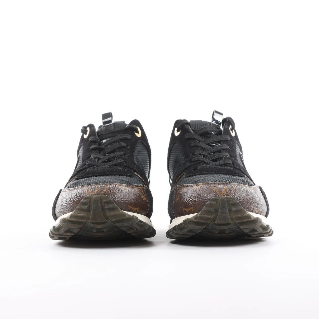 Louis Vuitton Runaway line 21 years Mesh x Leather Sneakers in Black, Size 40 EU
