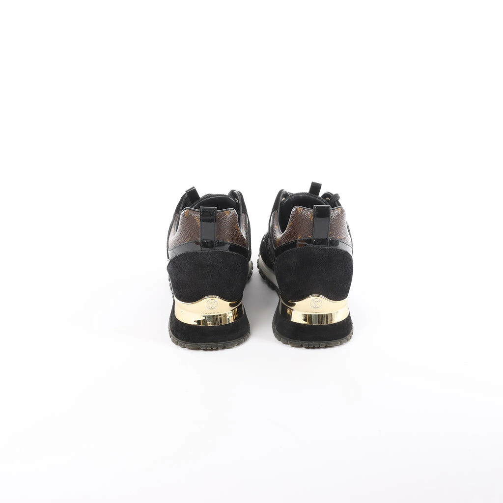 Louis Vuitton Runaway line 21 years Mesh x Leather Sneakers in Black, Size 40 EU