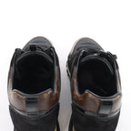 Louis Vuitton Runaway line 21 years Mesh x Leather Sneakers in Black, Size 40 EU