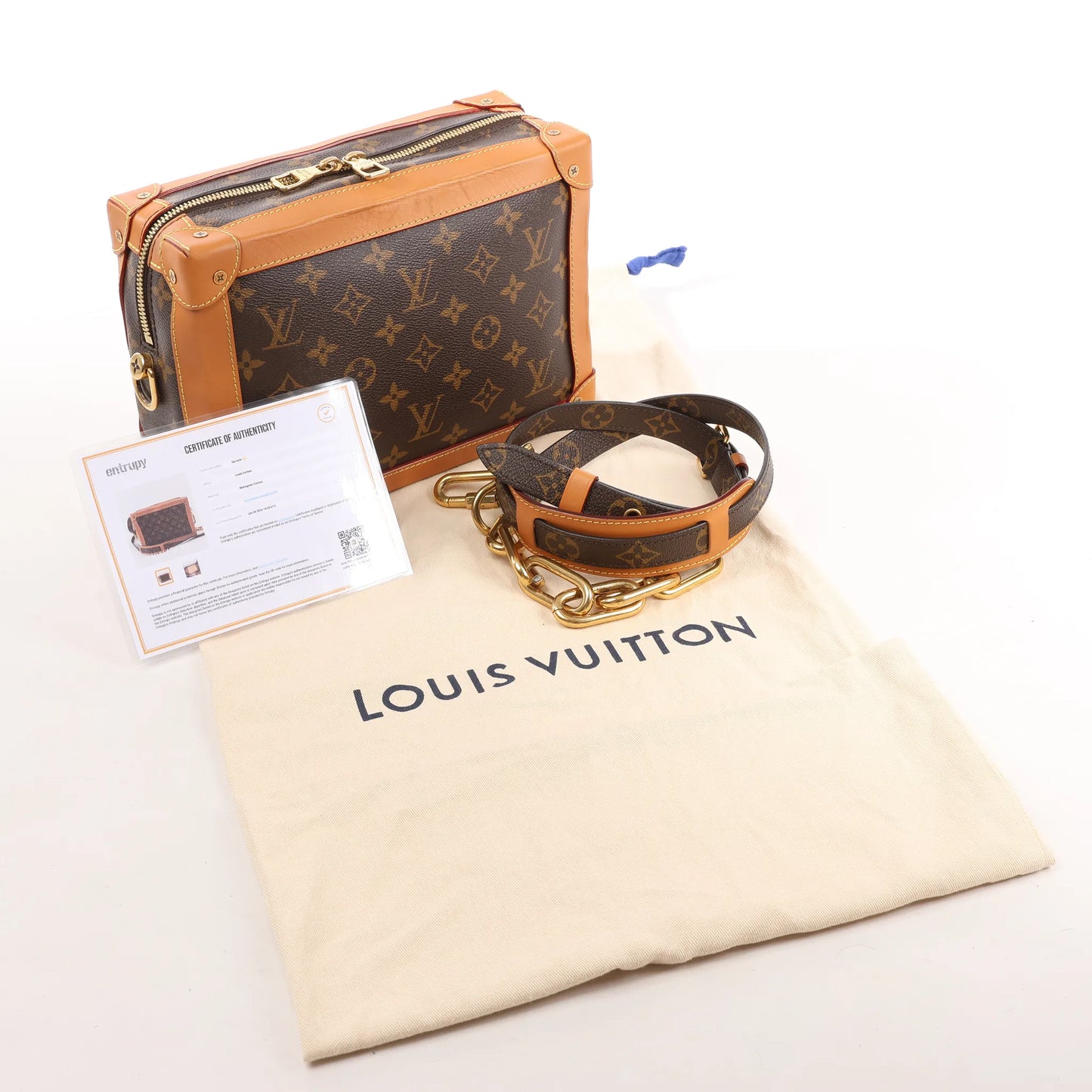 Louis Vuitton Soft Trunk Monogram Canvas Crossbody Bag in Brown M44660