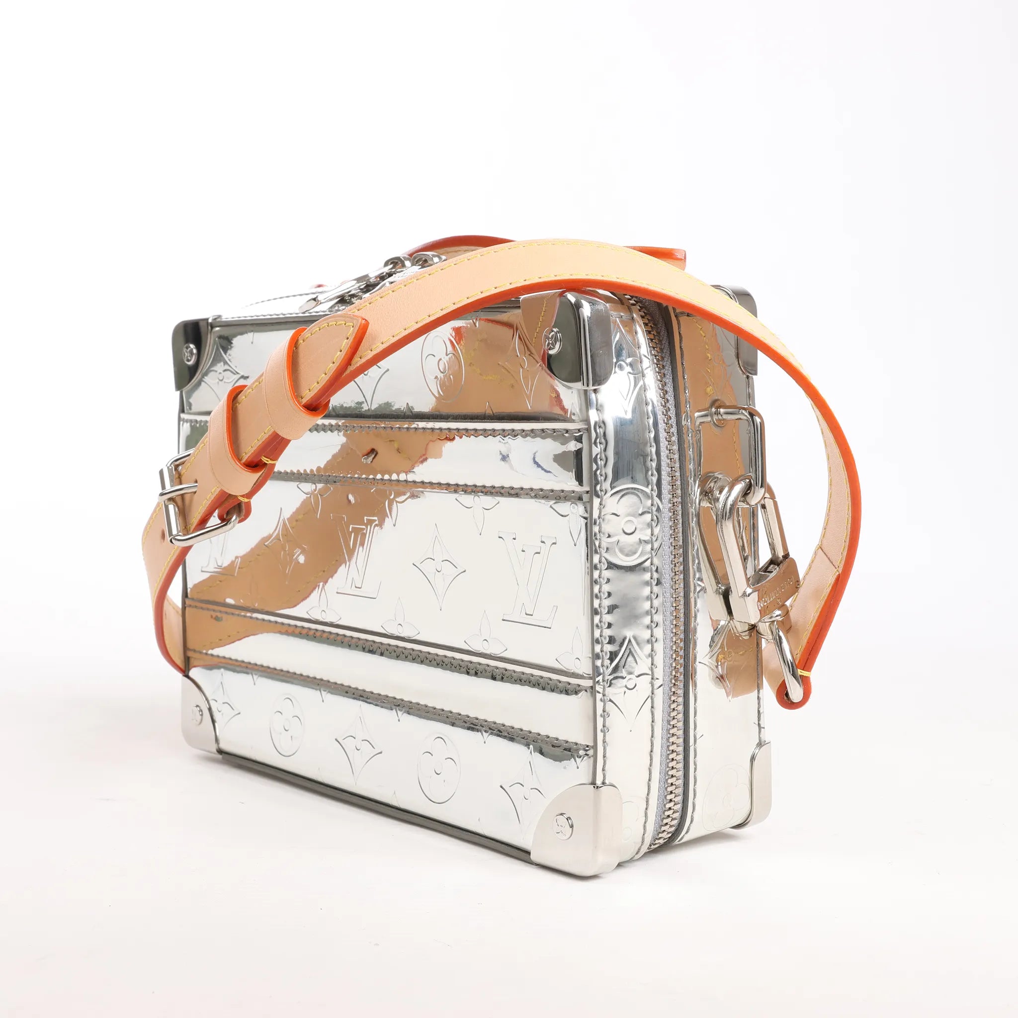 Louis Vuitton Soft Trunk Monogram Canvas Crossbody Bag in Silver M45885