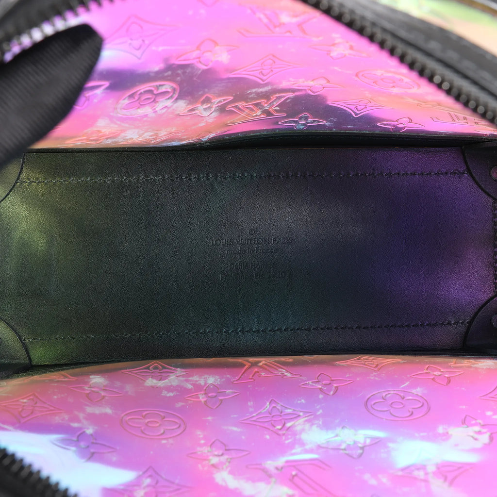 Louis Vuitton Soft Trunk Monogram Prism Crossbody Bag in Black x Holographic M55932