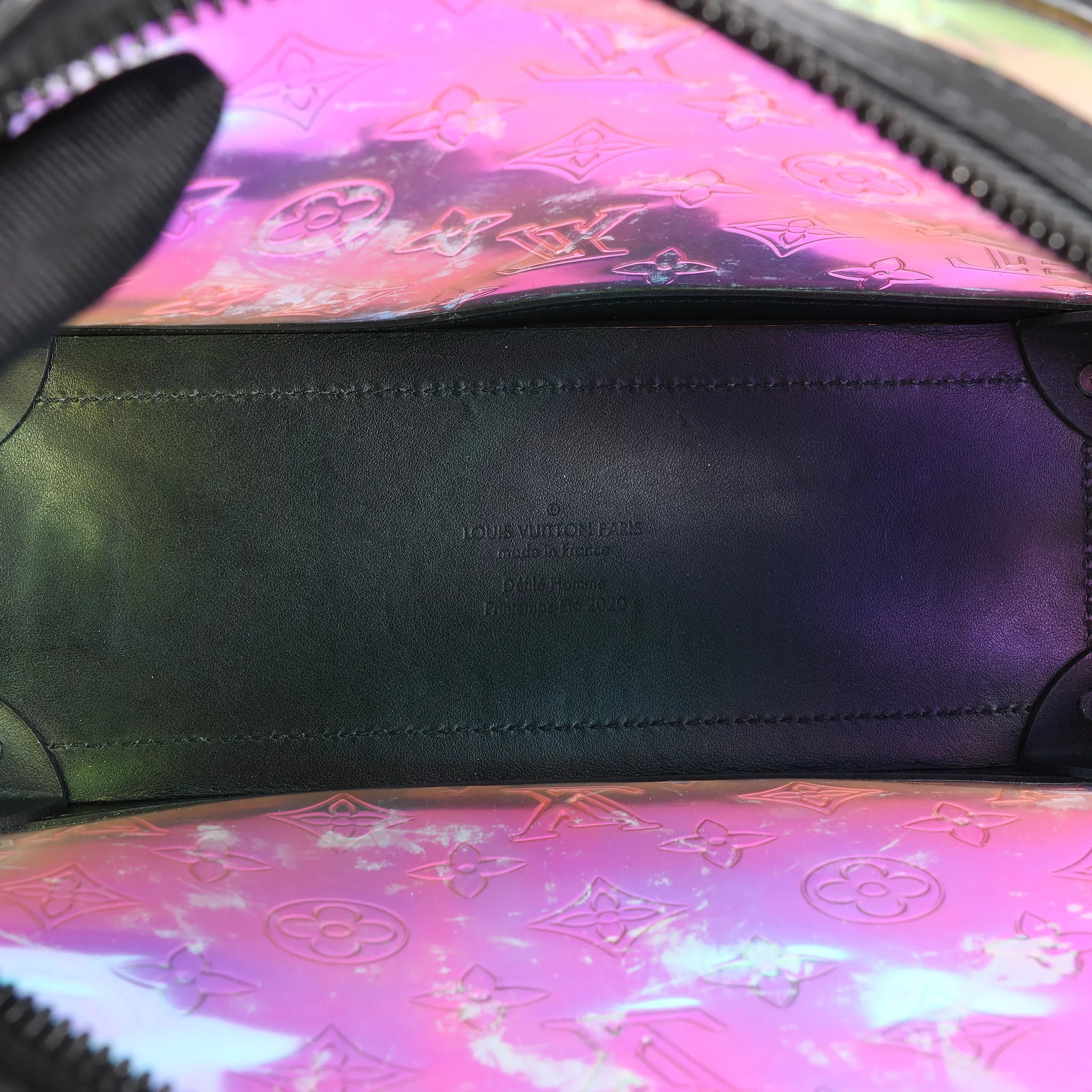 Louis Vuitton Soft Trunk Monogram Prism Crossbody Bag in Black x Holographic M55932
