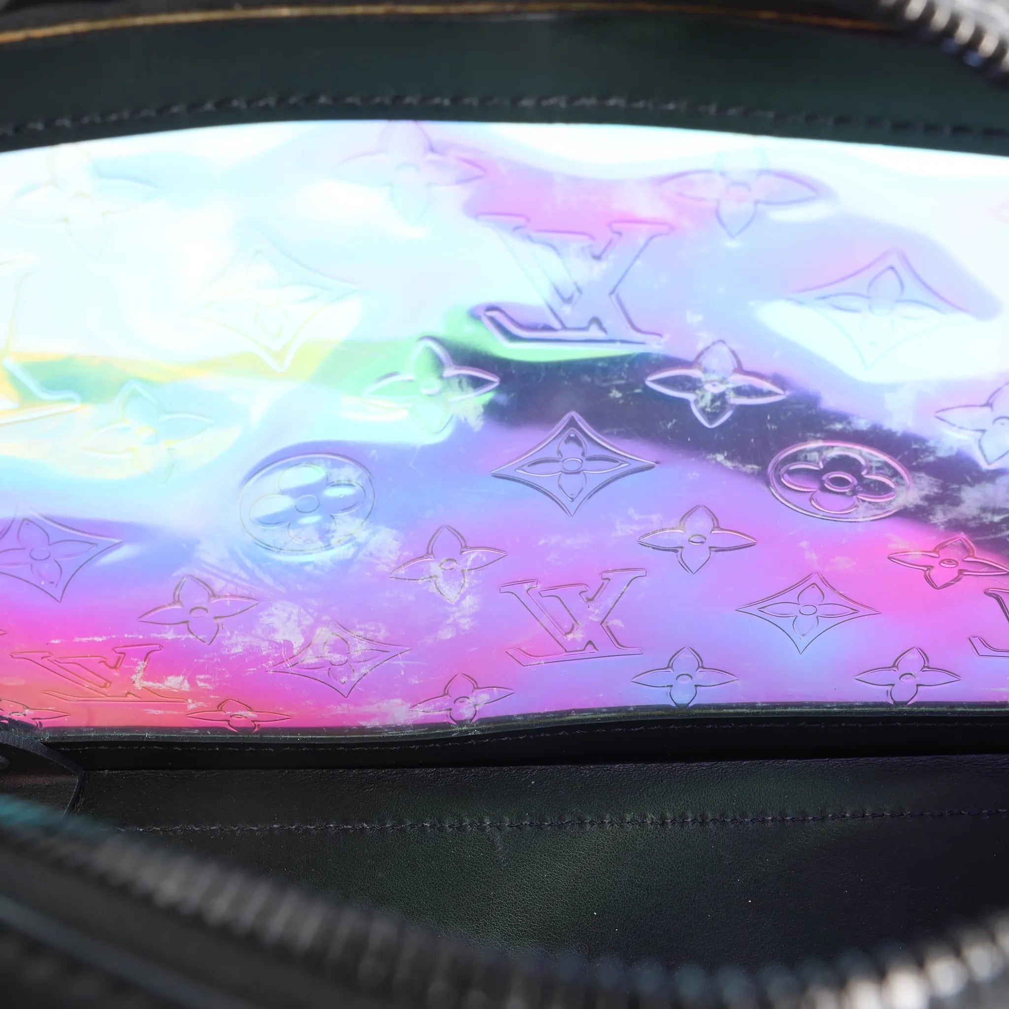 Louis Vuitton Soft Trunk Monogram Prism Crossbody Bag in Black x Holographic M55932