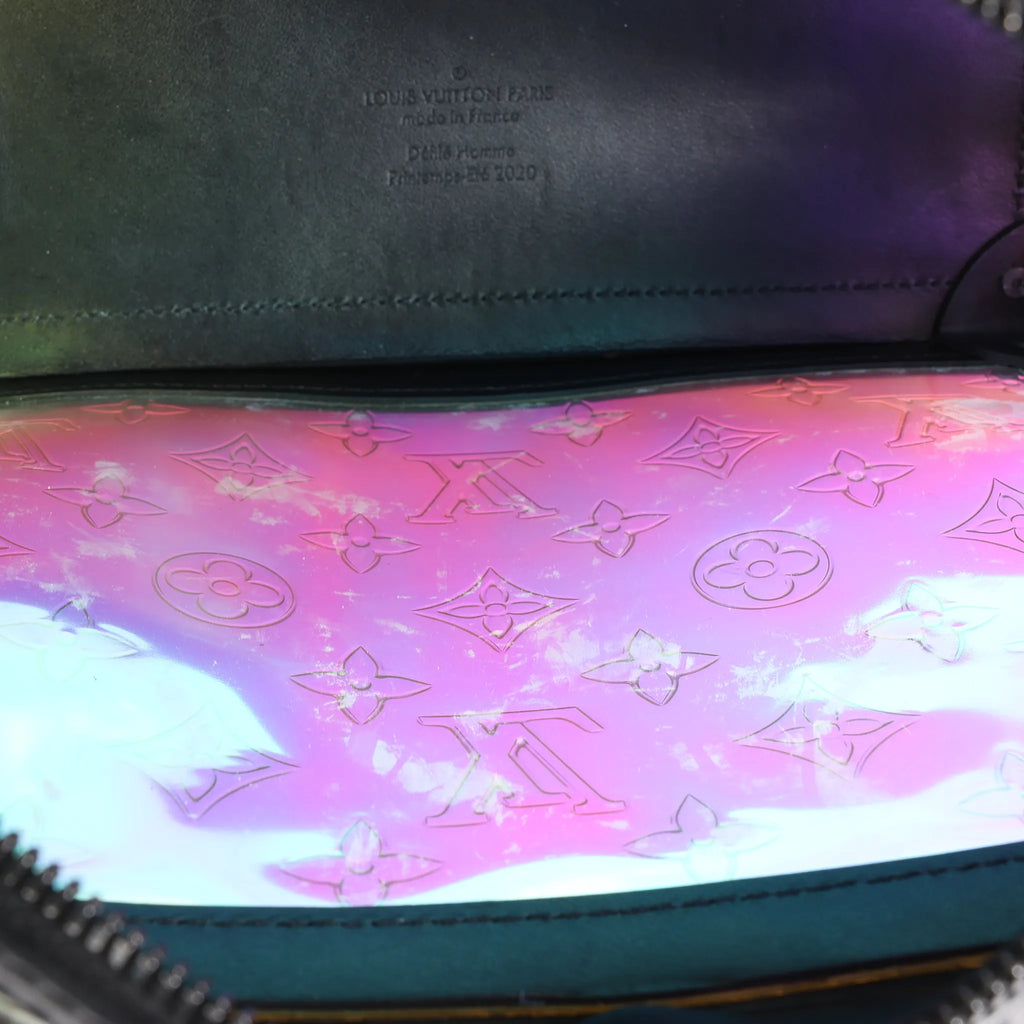 Louis Vuitton Soft Trunk Monogram Prism Crossbody Bag in Black x Holographic M55932