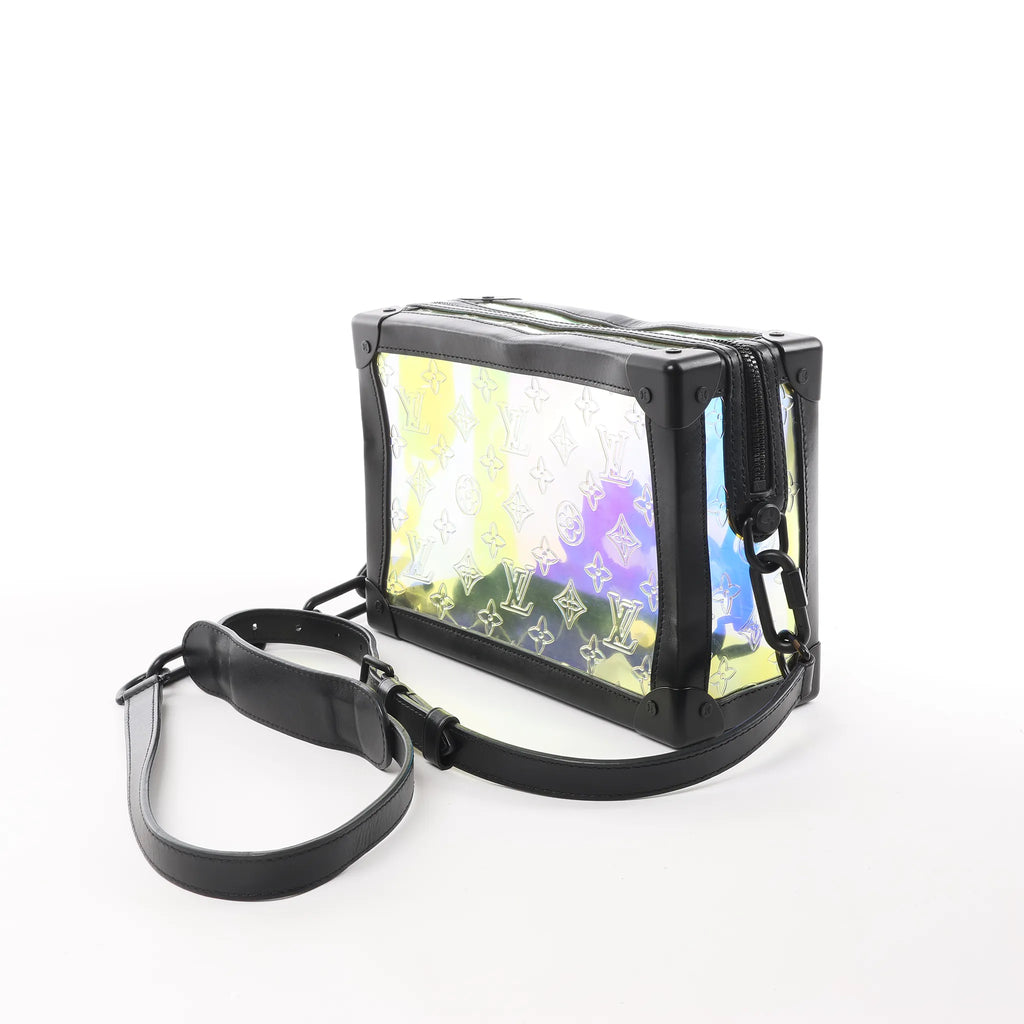 Louis Vuitton Soft Trunk Monogram Prism Crossbody Bag in Black x Holographic M55932