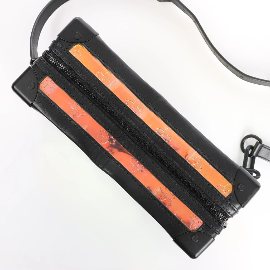 Louis Vuitton Soft Trunk Monogram Prism Crossbody Bag in Black x Holographic M55932