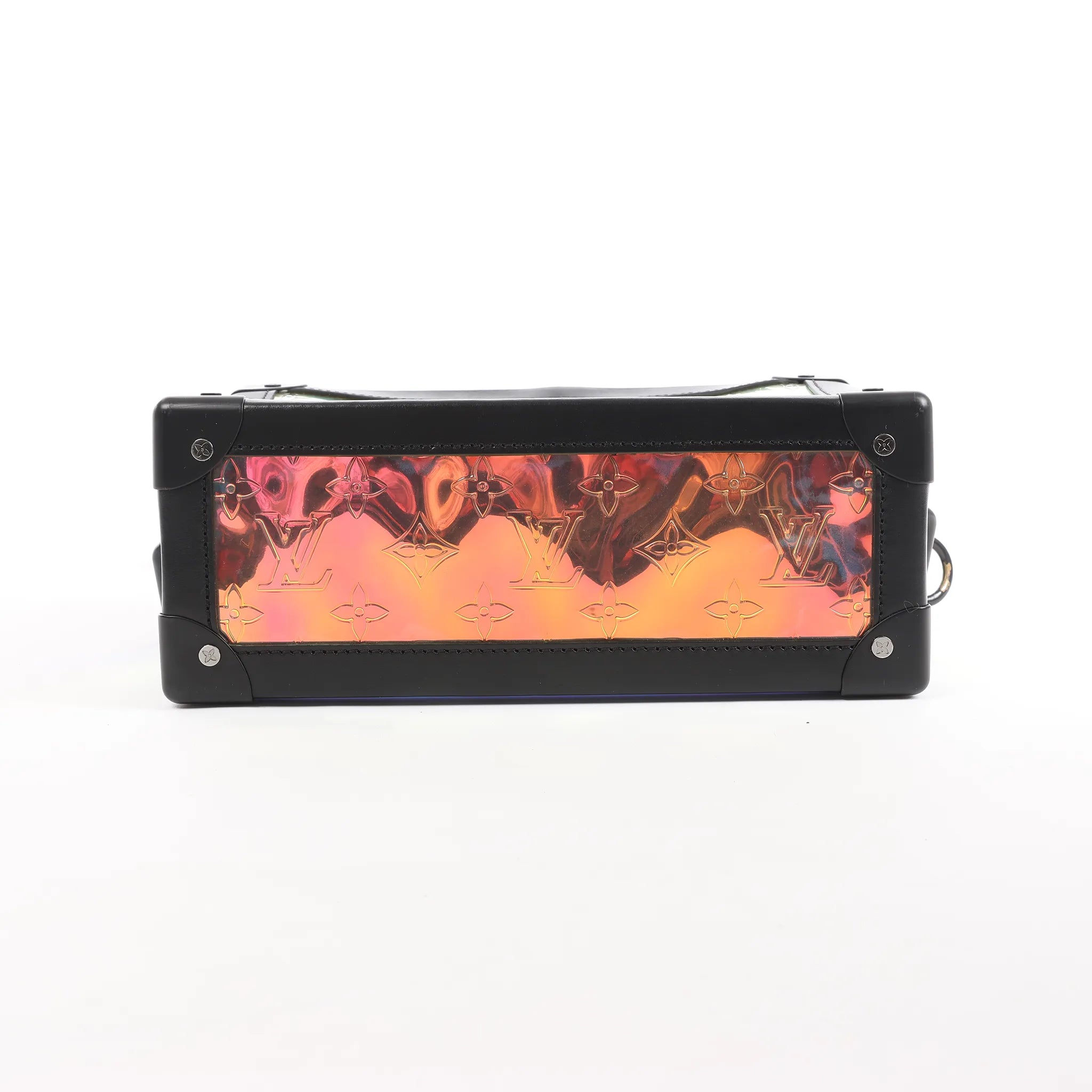 Louis Vuitton Soft Trunk Monogram Prism Crossbody Bag in Black x Holographic M55932