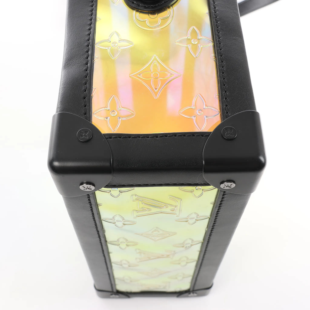 Louis Vuitton Soft Trunk Monogram Prism Crossbody Bag in Black x Holographic M55932