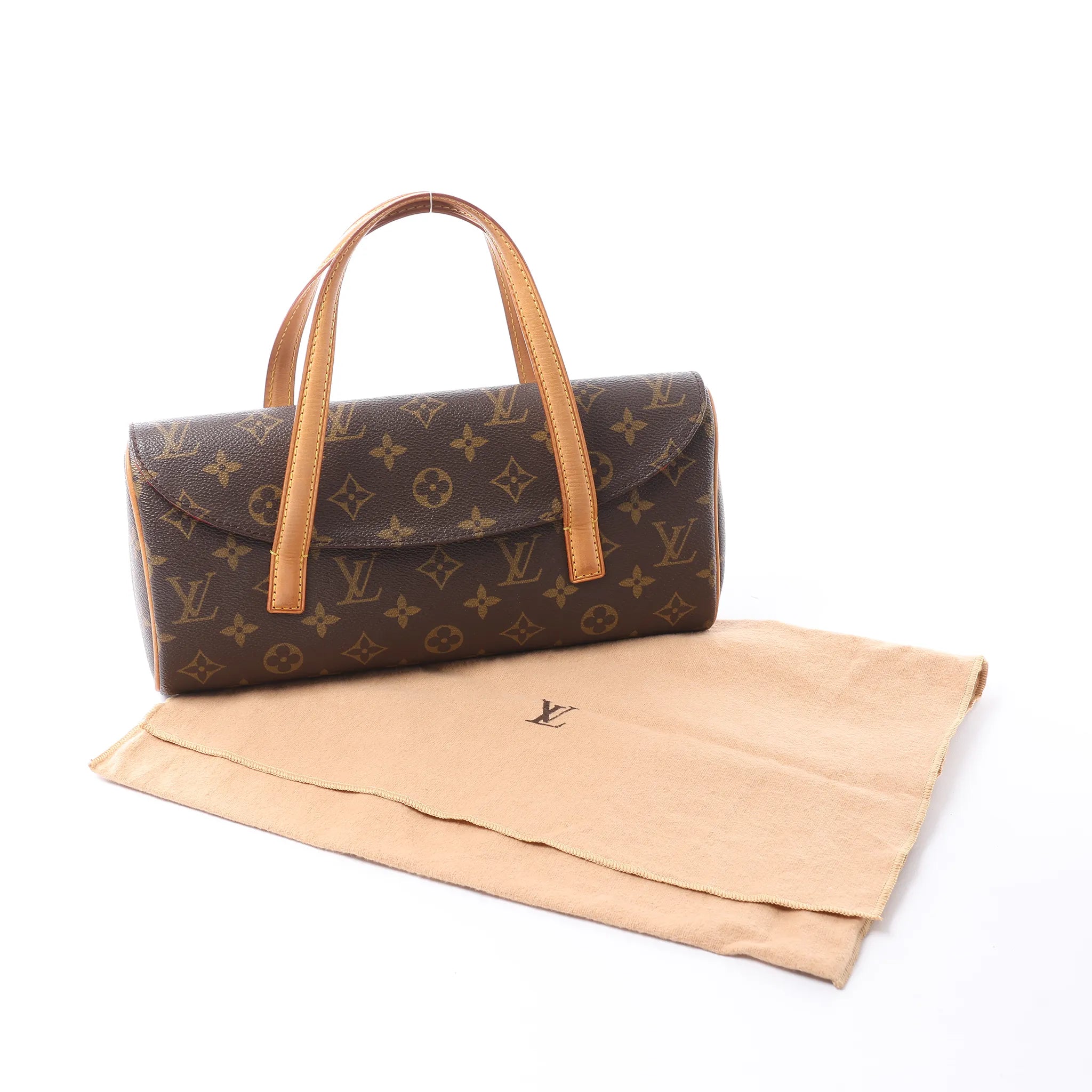 Louis Vuitton Sonatine Monogram Canvas Handbag in Brown M51902