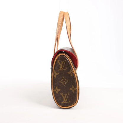 Louis Vuitton Monogram Canvas Sonatine Shoulder Bag in Brown M51902