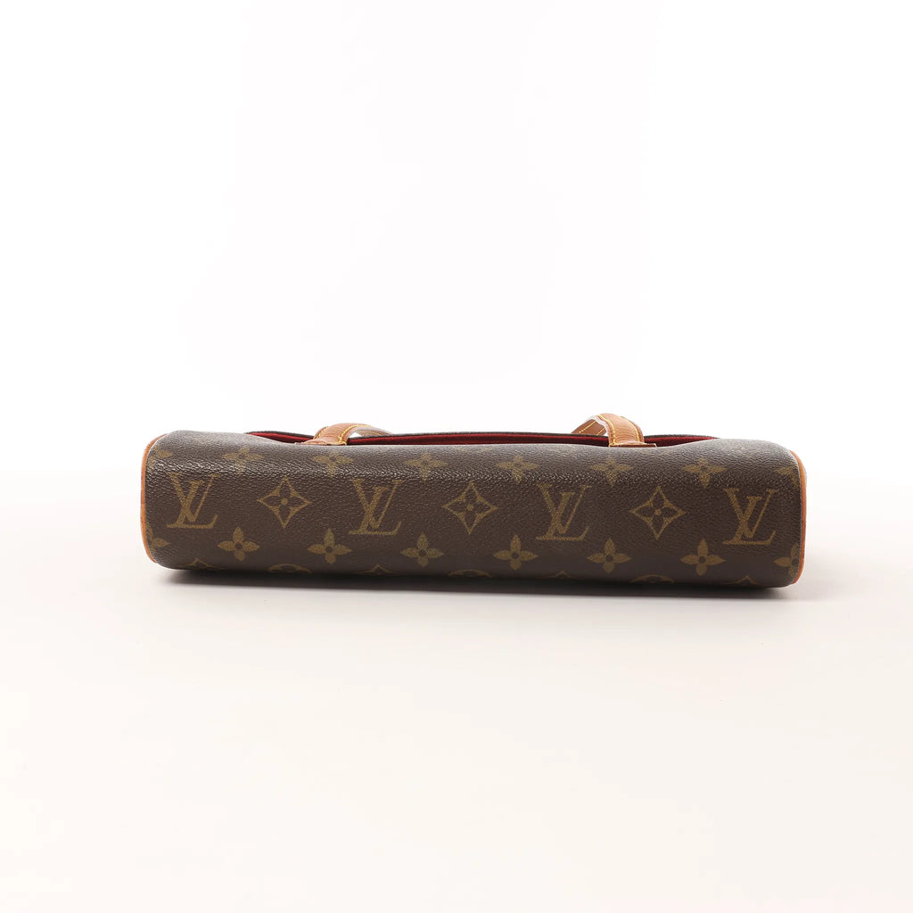 Louis Vuitton Sonatine Monogram Canvas Handbag in Brown M51902