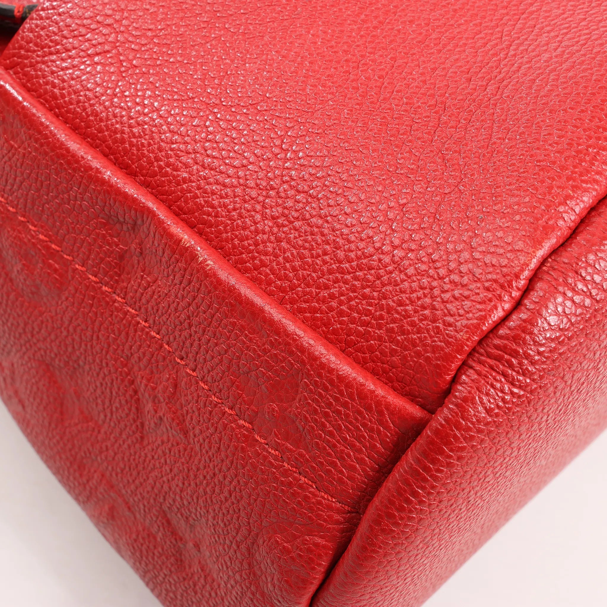 Louis Vuitton Sorbonne Monogram Empreinte Backpack in Red M44015