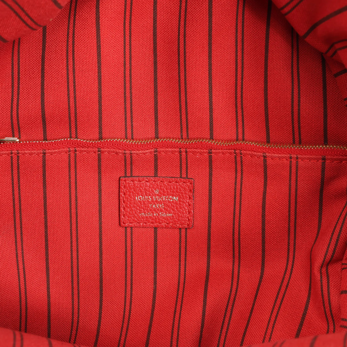 Louis Vuitton Sorbonne Monogram Empreinte Backpack in Red M44015