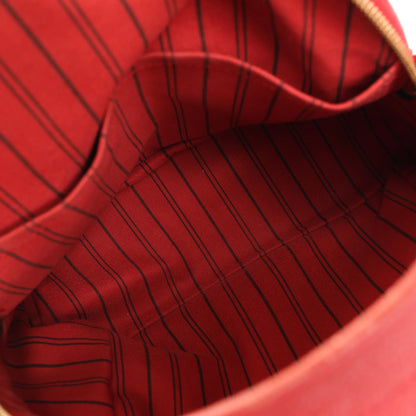 Louis Vuitton Sorbonne Monogram Empreinte Sac à dos en rouge M44015